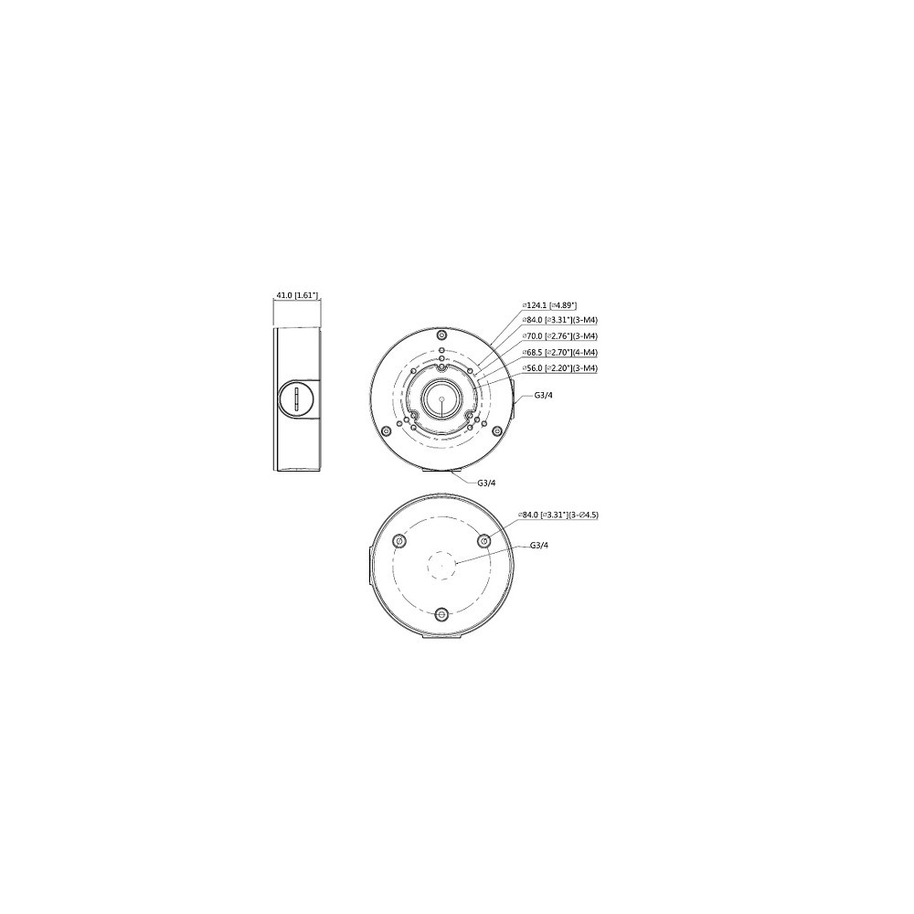 ADAPTER DAHUA PFA130-E-BLACK Opakowanie zbiorcze 20 szt