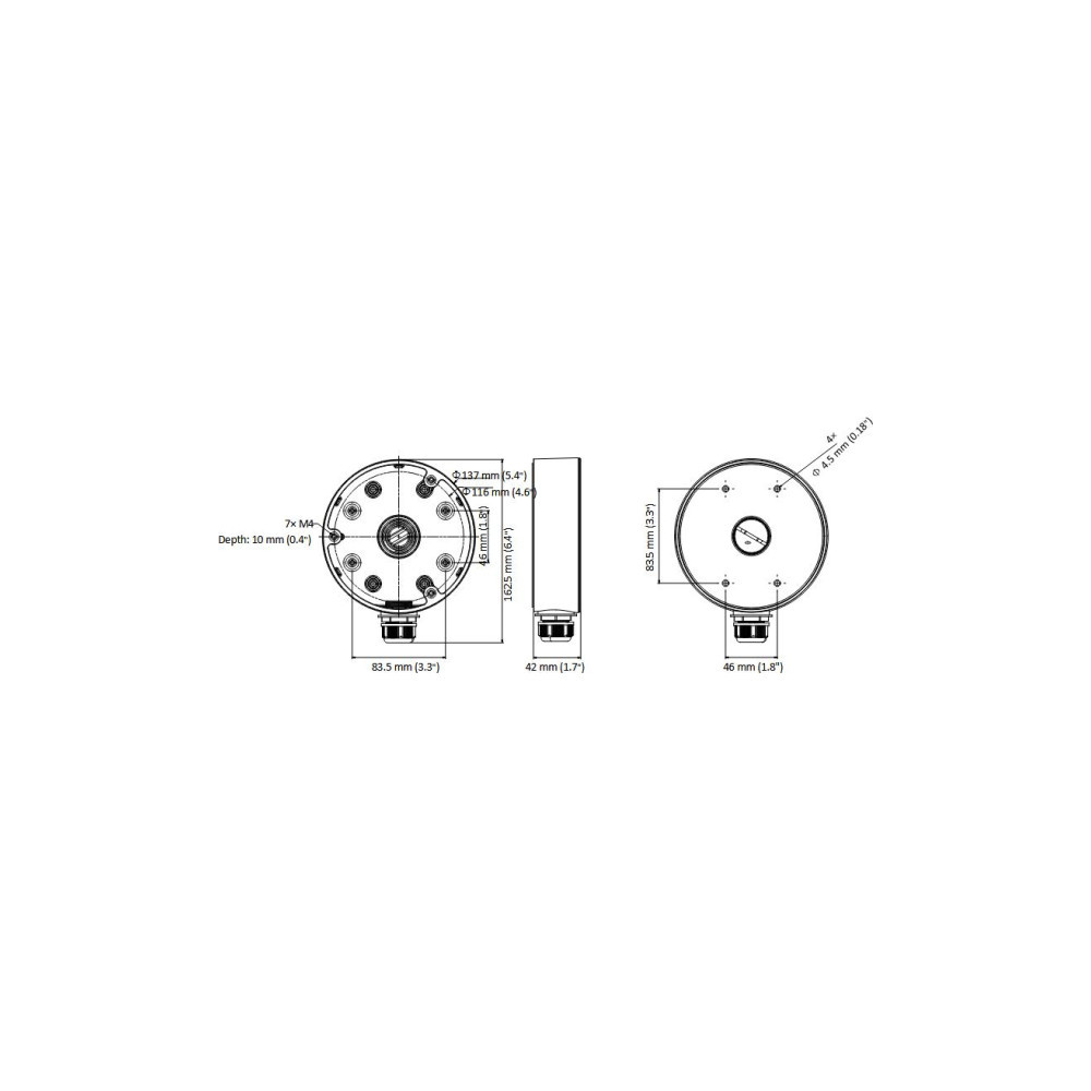 ADAPTER HIKVISION DS-1280ZJ-DM21 (BLACK)