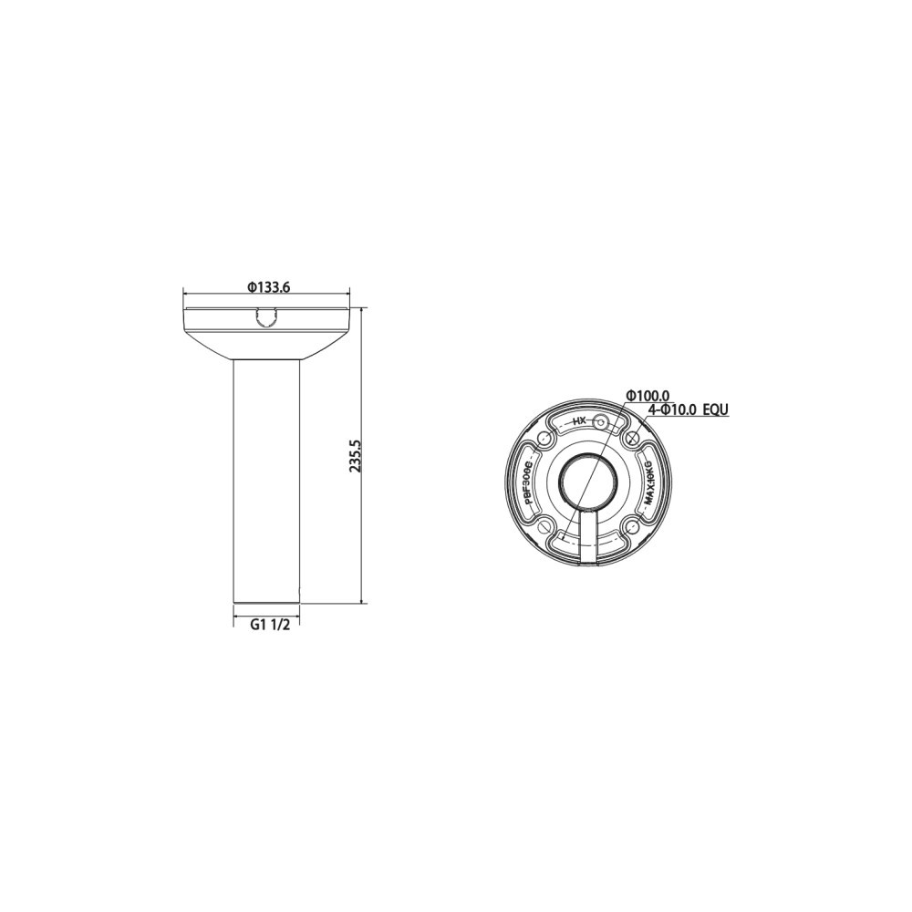 UCHWYT SUFITOWY DAHUA PFB300C