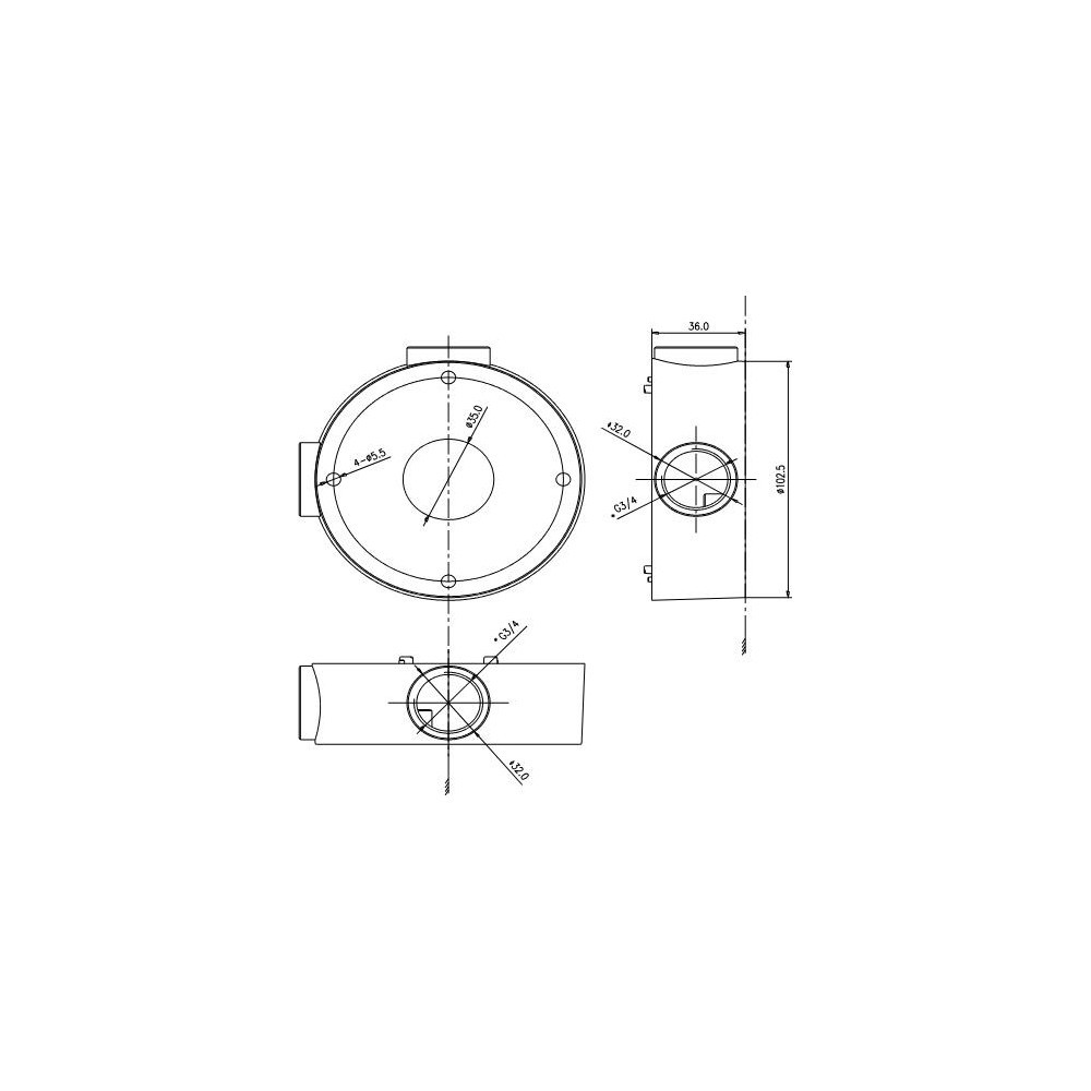 ADAPTER HIKVISION DS-1260ZJ BLACK