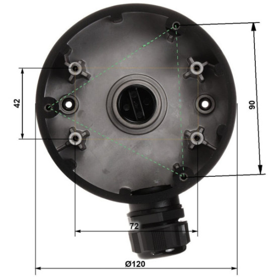 UCHWYT KAMERY STG-1280ZJ-DM46(BLACK)