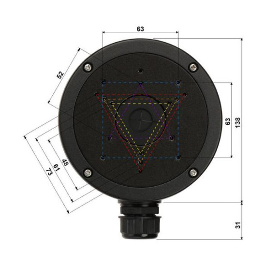 UCHWYT KAMERY STG-1280ZJ-S(BLACK)