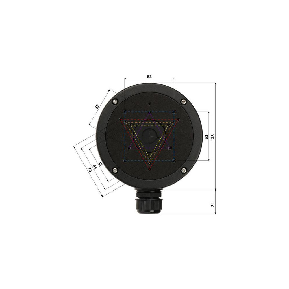 UCHWYT KAMERY STG-1280ZJ-S(BLACK)
