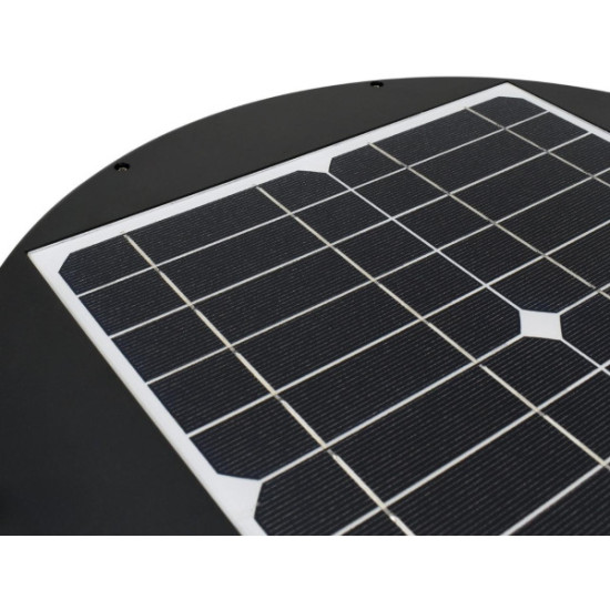 SOLARNA OPRAWA PARKOWA LED SOLUM 20W 2200LM 3000-4000K IP65 CZARNA