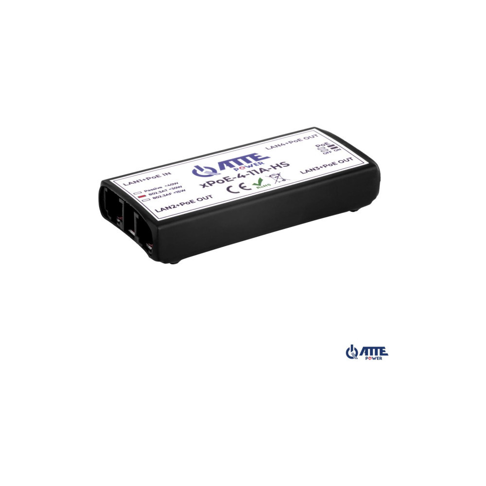 SWITCH 4-PORTOWY POE ATTE xPoE-4-11A-HS