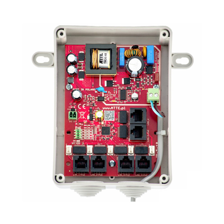 SWITCH 5-PORTOWY POE ATTE IPB-5-10A-S4