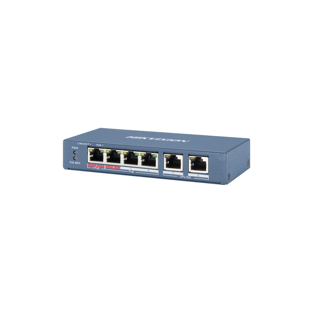 SWITCH PoE DS-3E0106HP-E 6-PORTOWY Hikvision