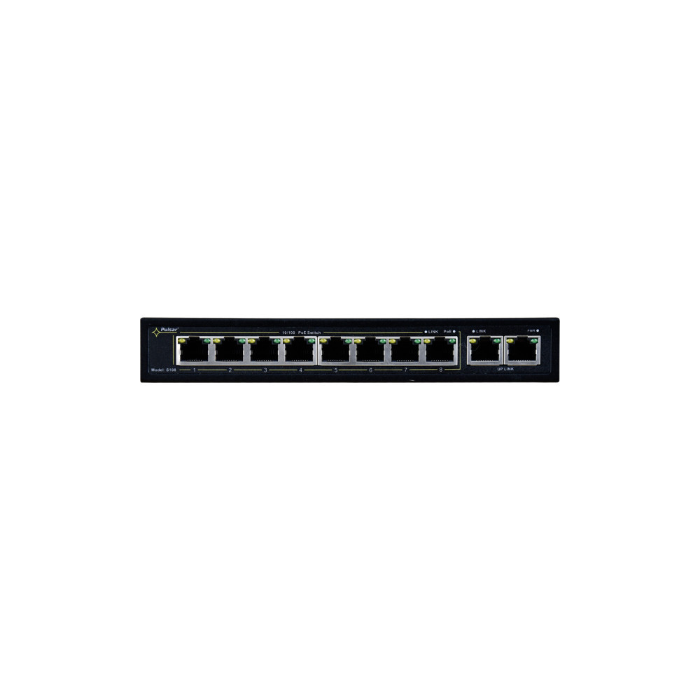 SWITCH POE PULSAR S108 8+2 UPLINK POE+ 120W