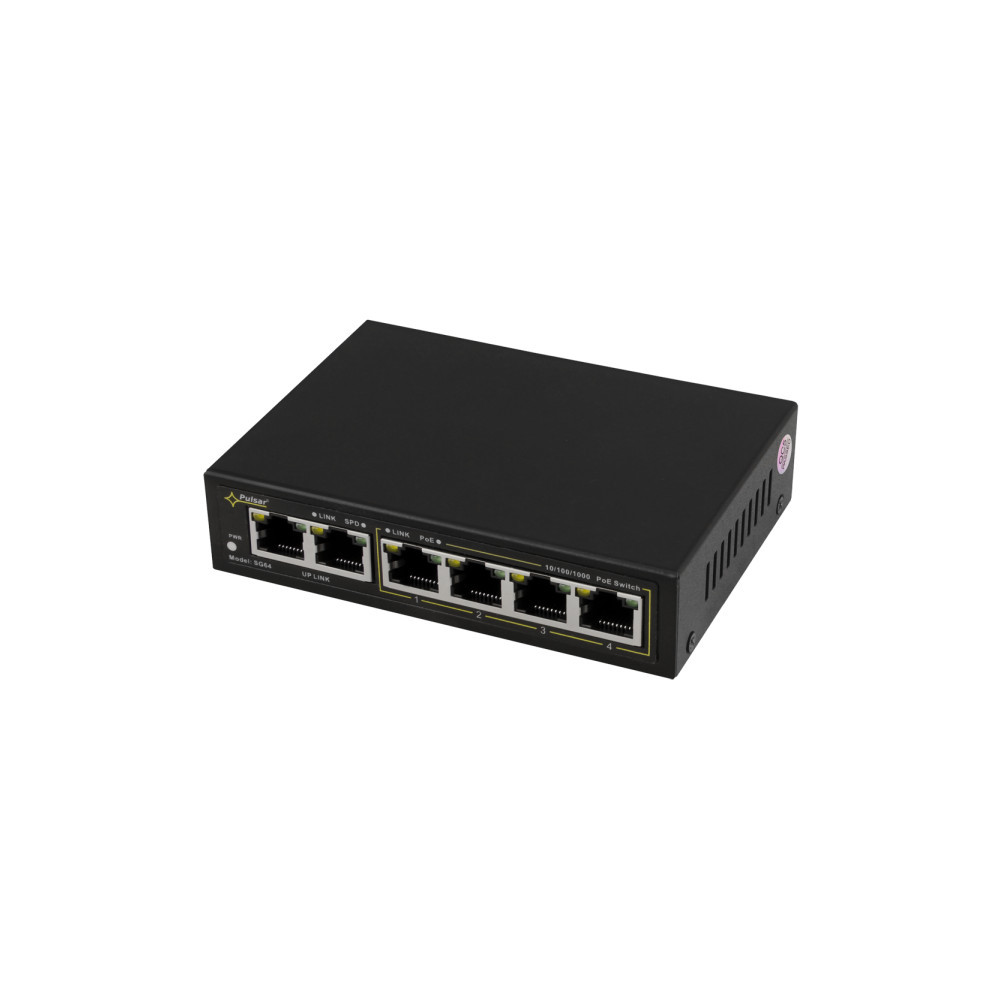 SWITCH GIGABIT POE 4+2 PULSAR SG64