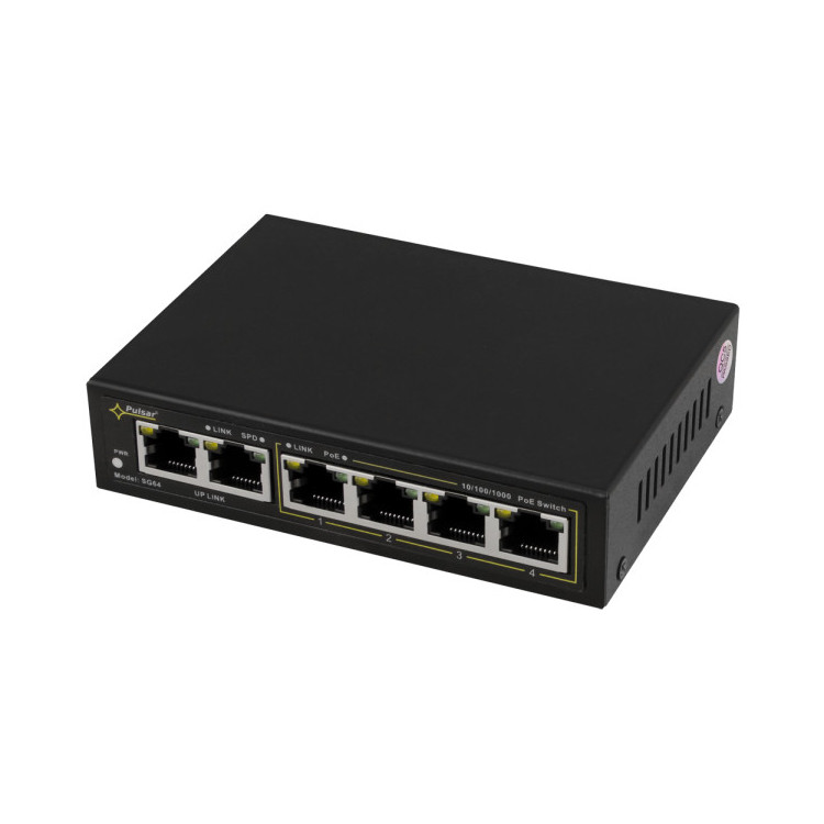 SWITCH GIGABIT POE 4+2 PULSAR SG64