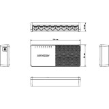 Switch Hikvision DS-3E0108D-O
