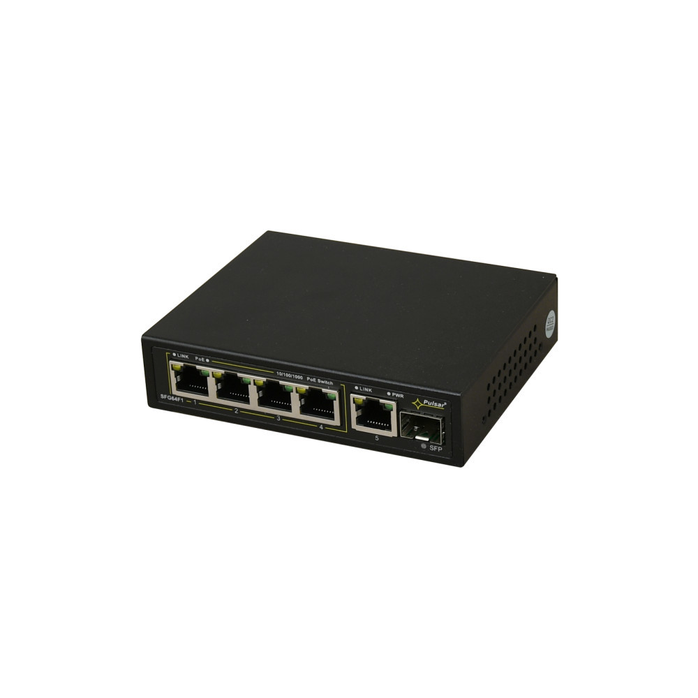 Switch 6-portowy PULSAR SFG64F1 do 4 kamer IP