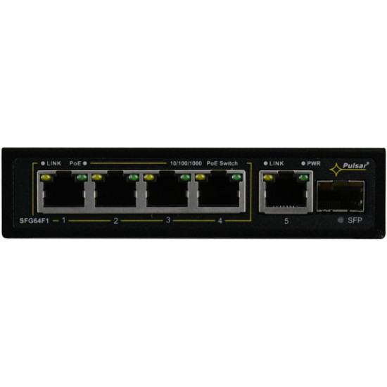 Switch 6-portowy PULSAR SFG64F1 do 4 kamer IP