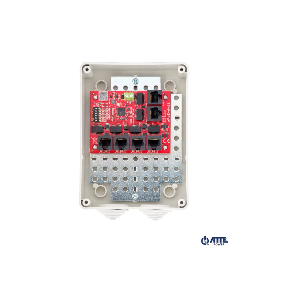 SWITCH 6-PORTOWY POE ATTE xPoE-6-11-S3