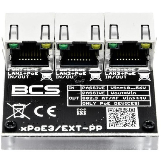 Switch POE BCS POWER BCS-xPoE3/EXT-PP