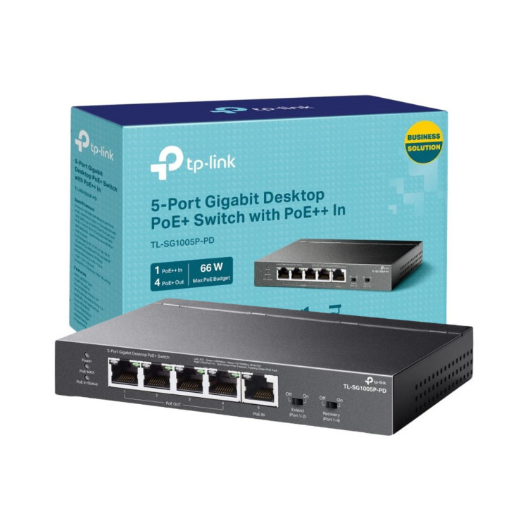 SWITCH TP-LINK TL-SG1005P-PD (POE++)