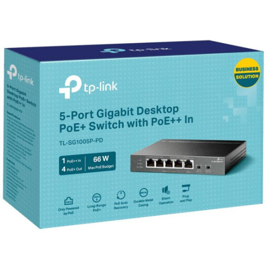 SWITCH TP-LINK TL-SG1005P-PD (POE++)