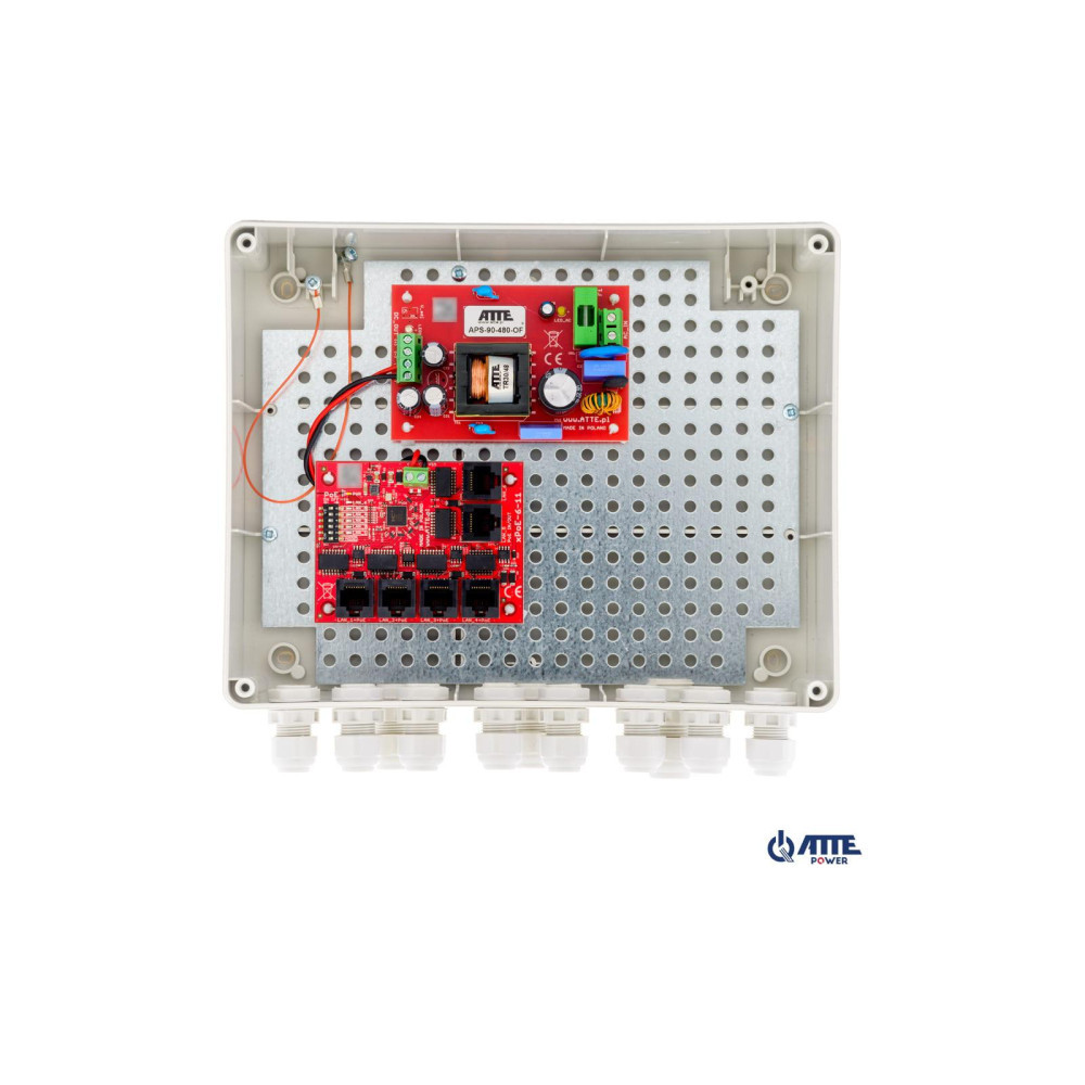 SWITCH ZEWNĘTRZNY 5-PORTOWY POE DO 5 KAMER IP ATTE IP-5-11-L2