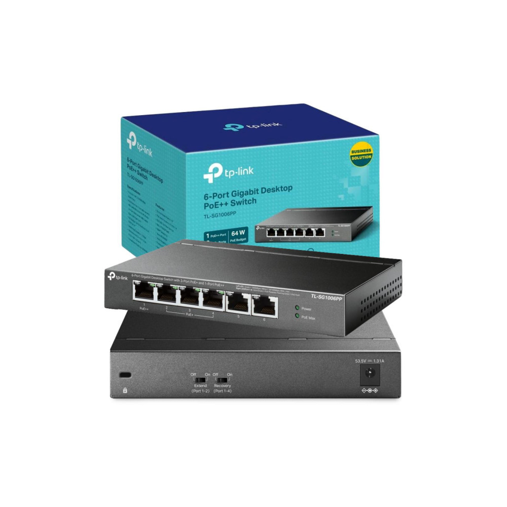 SWITCH TP-LINK TL-SG1006PP (PoE++)