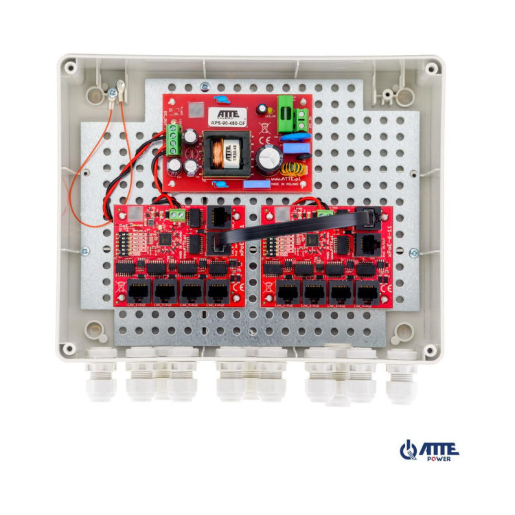 SWITCH ZEWNĘTRZNY 10-PORTOWY POE ATTE IP-9-11-L2