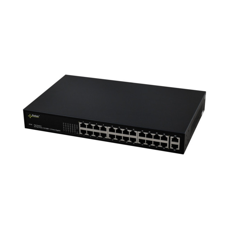 SWITCH POE PULSAR S124 24+2 UPLINK POE+ GIGABIT