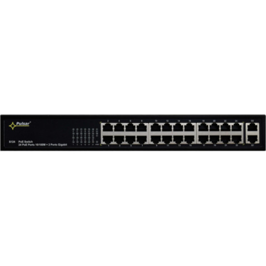 SWITCH POE PULSAR S124 24+2 UPLINK POE+ GIGABIT