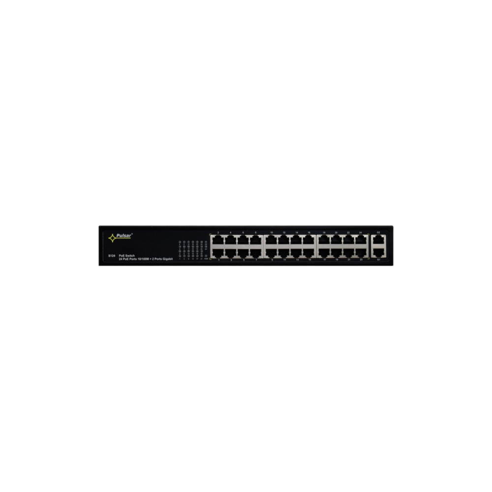 SWITCH POE PULSAR S124 24+2 UPLINK POE+ GIGABIT
