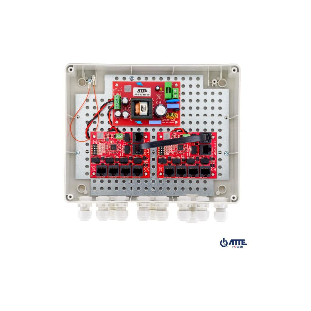 Zestaw buforowy do 16 kamer IP switch Po 16P+2G ATTE IPUPS-16-20-R5U0