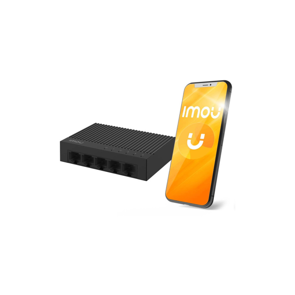 Switch Imou 5-portowy SF105C plastikowa obudowa 100Mbps