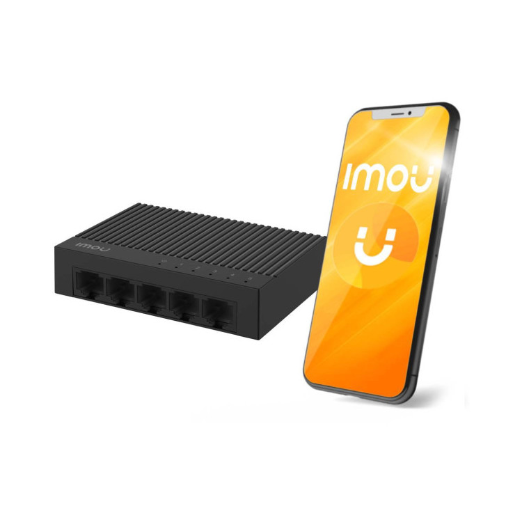 Switch Imou 5-portowy SF105C plastikowa obudowa 100Mbps