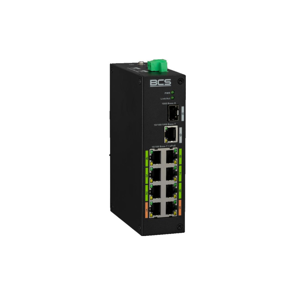Switch PoE BCS LINE BCS-L-SP08E01G-1SFP(2)