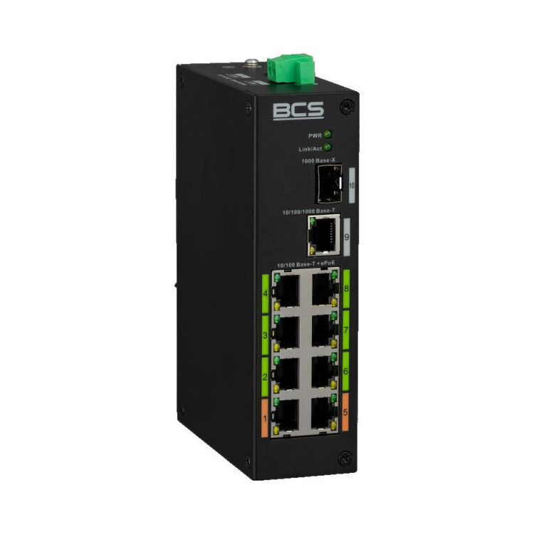 Switch PoE BCS LINE BCS-L-SP08E01G-1SFP(2)