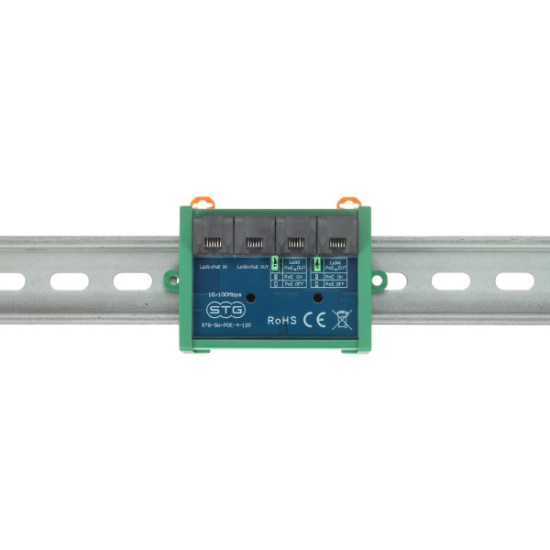 SWITCH POE / EXTENDER STG-SW-POE-4-120 4-PORTOWY STG