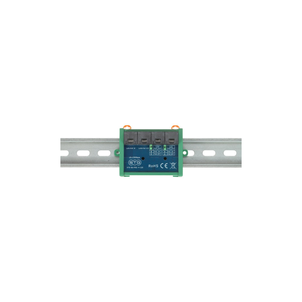 SWITCH POE / EXTENDER STG-SW-POE-4-120 4-PORTOWY STG