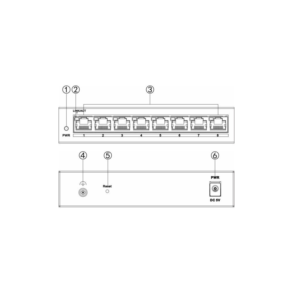 Switch Hikvision DS-3E1508-EIV2