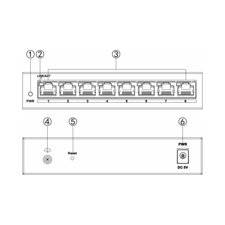 Switch Hikvision DS-3E1508-EIV2
