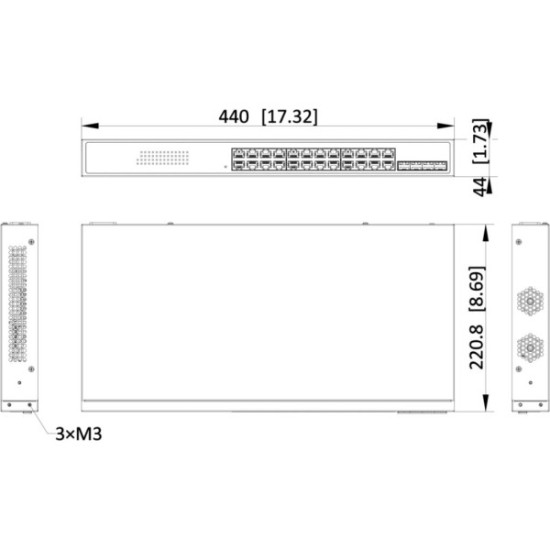 Switch Hikvision DS-3E1528P-SI-24P4F
