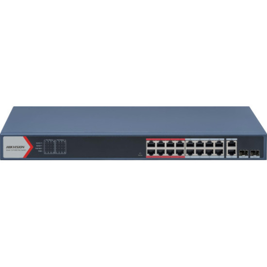 SWITCH POE HIKVISION DS-3E1318P-EI(B) LinkVu