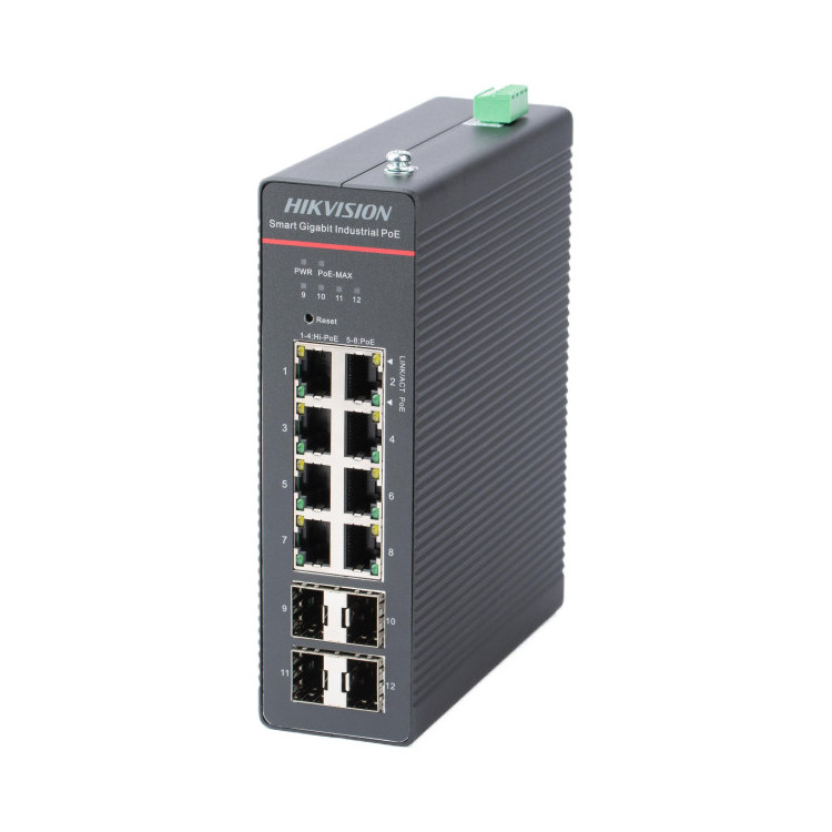 Switch Hikvision DS-3T1512HP-SI-8P4FKIT(75W) LinkVu