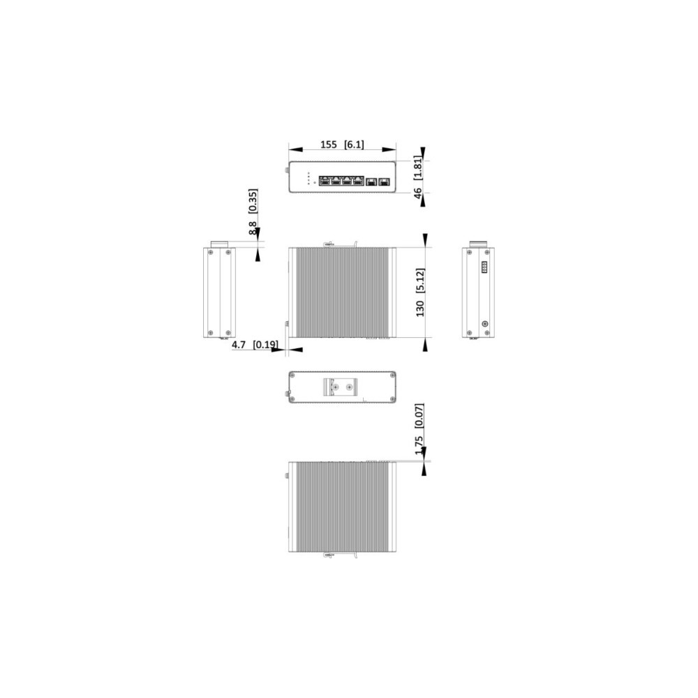 Switch Hikvision DS-3T1506HP-SI-4P2F LinkVu
