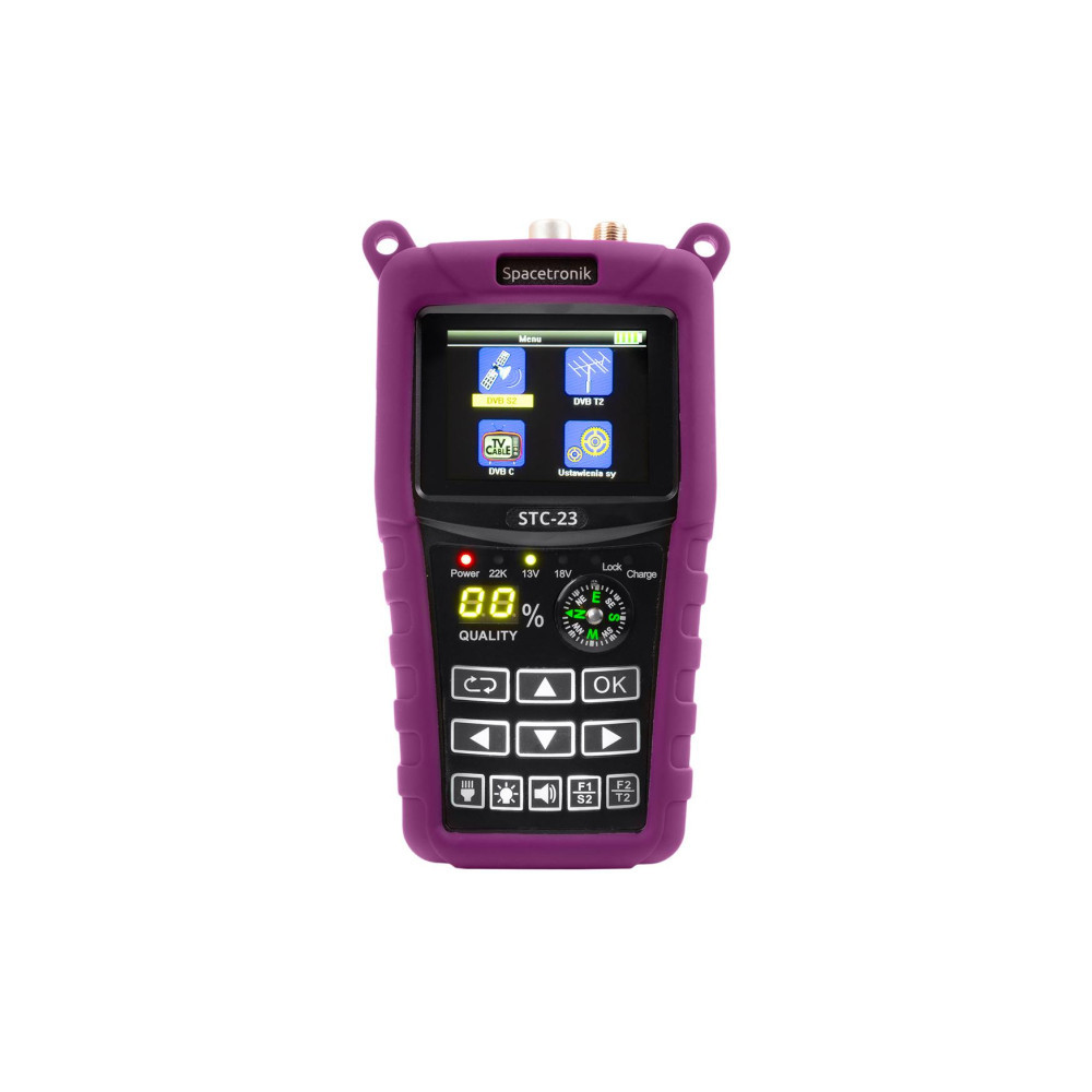 Miernik satelitarny Spacetronik STC-23 VF6800 Combo DVB-S2+T2/C