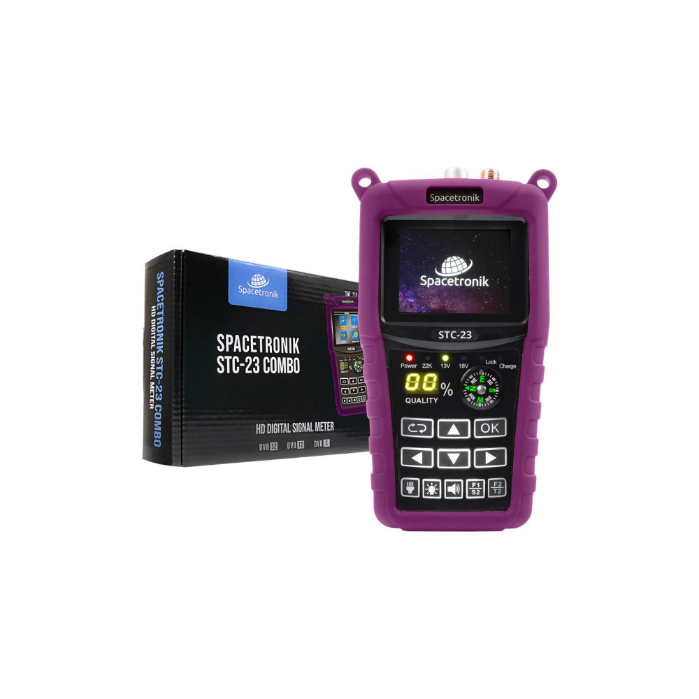 Miernik satelitarny Spacetronik STC-23 VF6800 Combo DVB-S2+T2/C