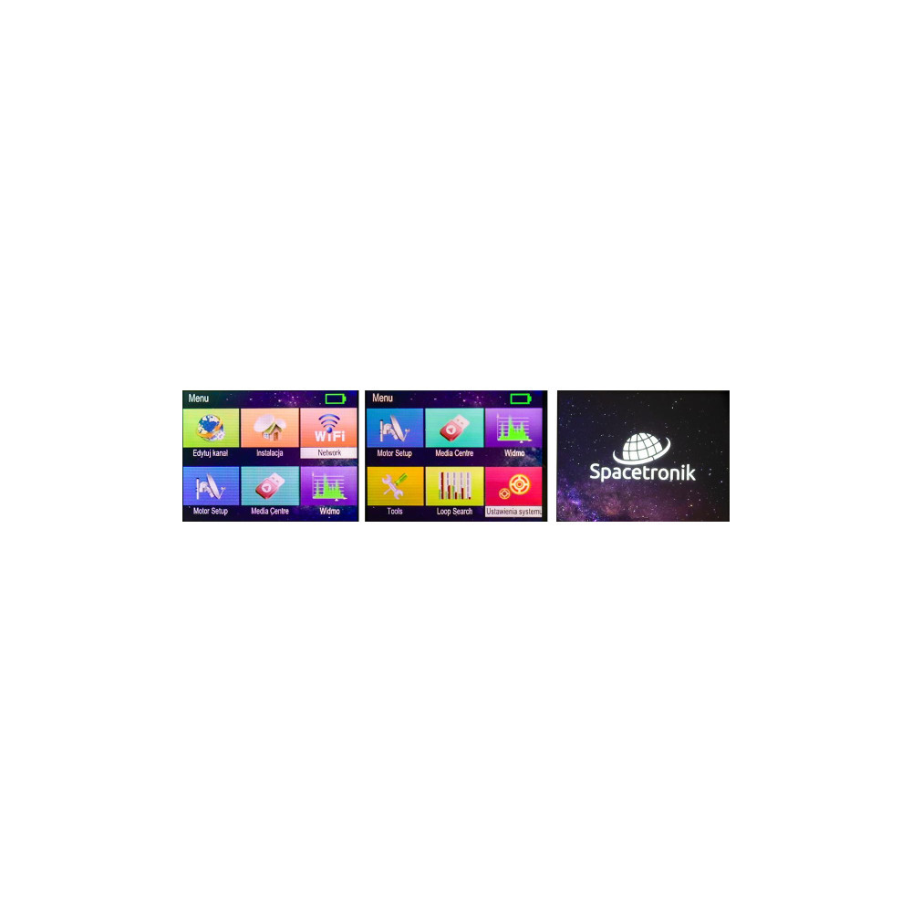 Miernik satelitarny Spacetronik S-22 DVB-S2/S2X IPTV M3U H.265