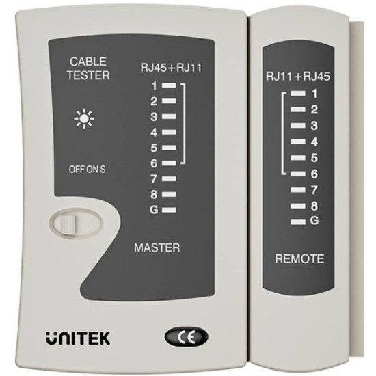 Unitek Tester kabli sieciowych RJ45/RJ11