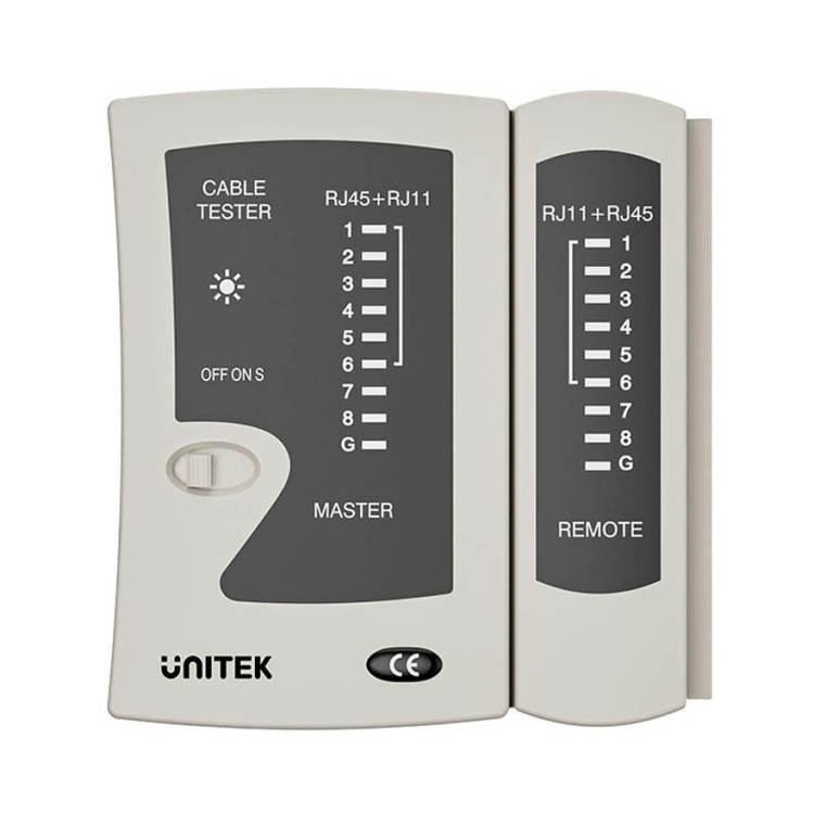 Unitek Tester kabli sieciowych RJ45/RJ11