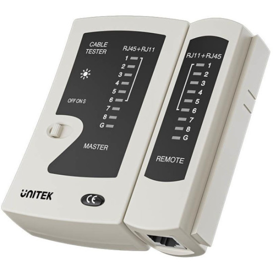 Unitek Tester kabli sieciowych RJ45/RJ11