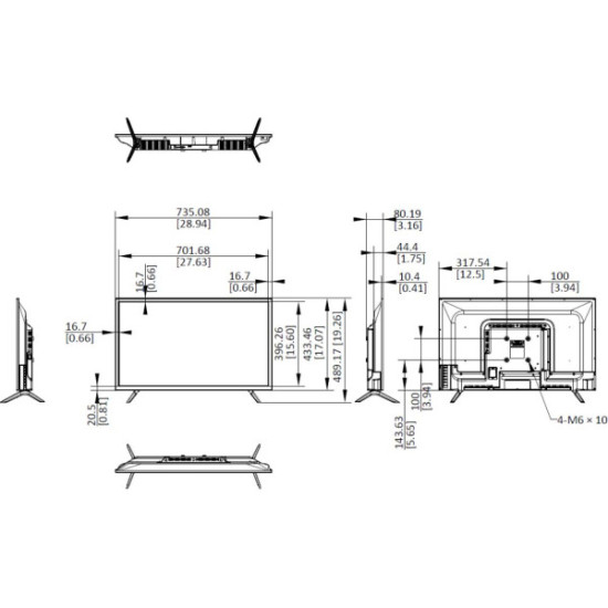Monitor Hikvision DS-D5032F3-1V0S