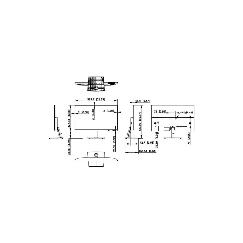 Monitor Hikvision DS-D5224F2-1V1S/B