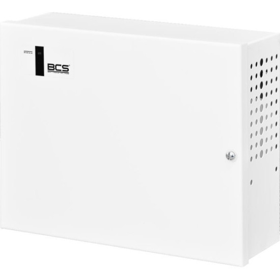 System zasilania do 9 kamer IP ze switchem PoE w obudowie wewnętrznej BCS POWER BCS-IP8/E-S