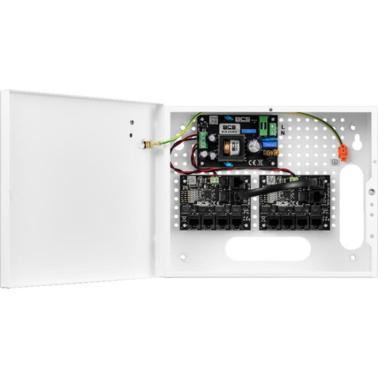 System zasilania do 9 kamer IP ze switchem PoE w obudowie wewnętrznej BCS POWER BCS-IP8/E-S